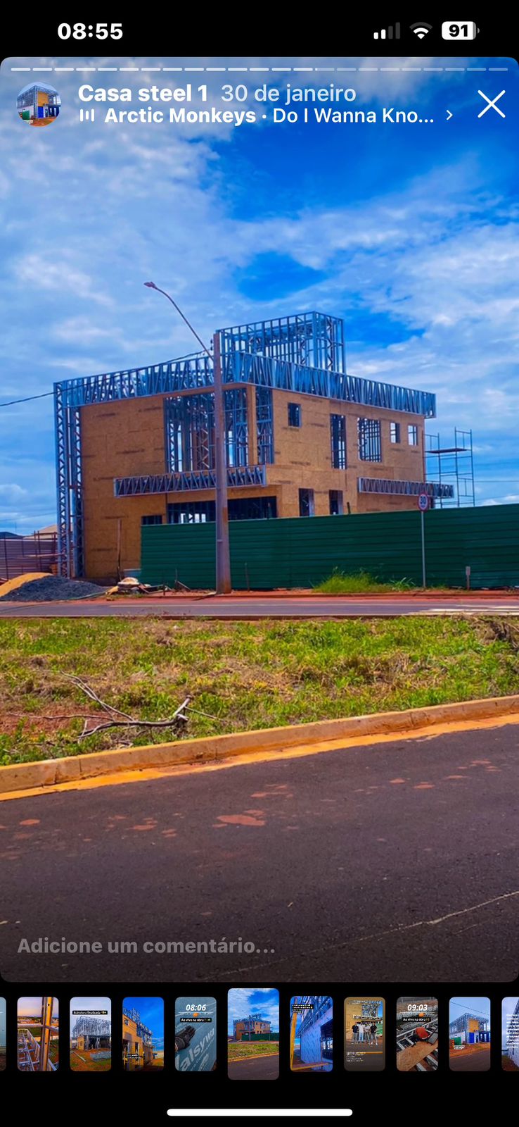 Steel frame structure